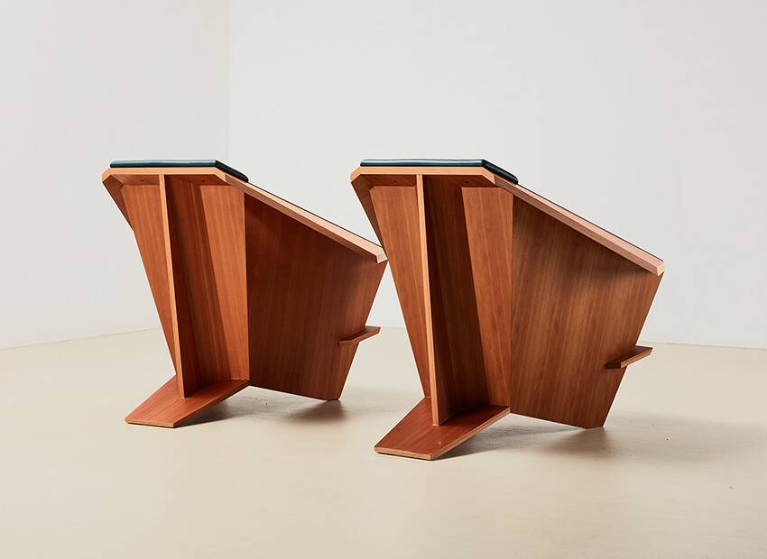 Frank Lloyd Wright Pair of Taliesin 1 Lounge Chairs for Cassina 1949/2018