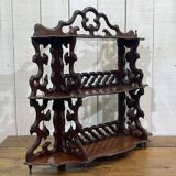 Etagère en acajou fin XIXème à poser ou suspendre