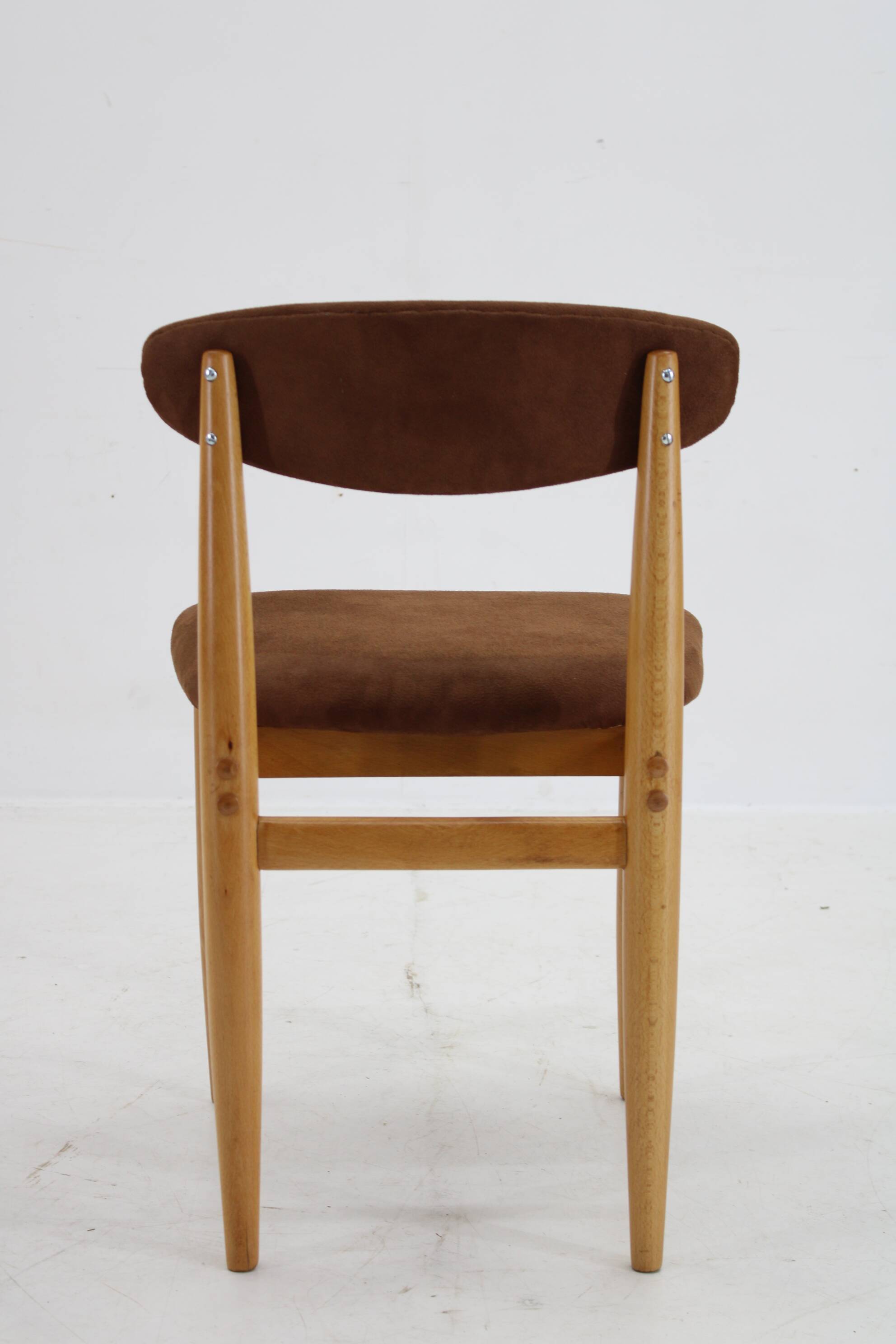 1970s Beech Chair , Czechoslovakia