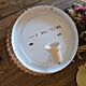 Large vintage ceiling or wall lamp in tinted molded glass with flower decoration