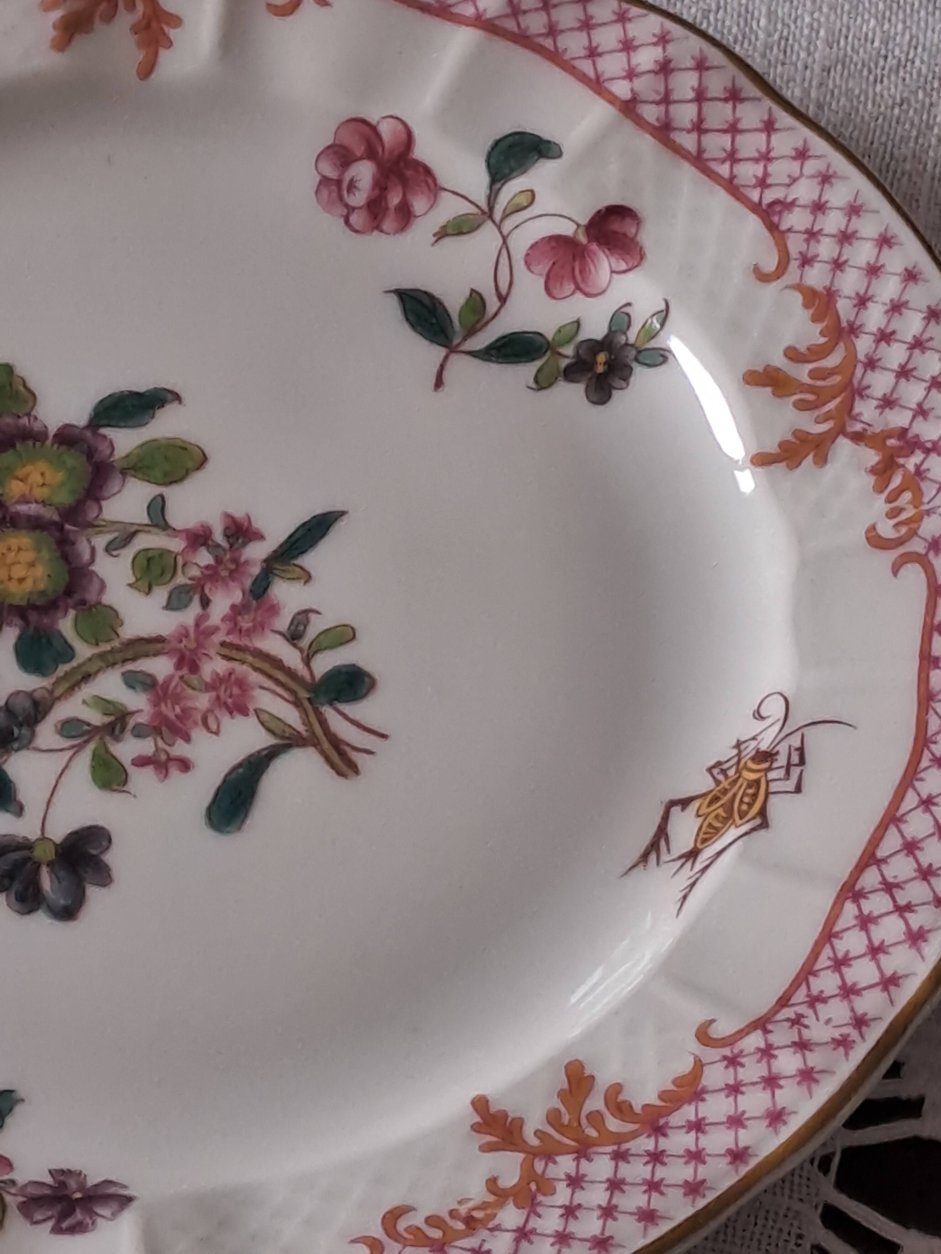 Assiettes à dessert Bernardeaud Limoges _Compagnie des  Indes