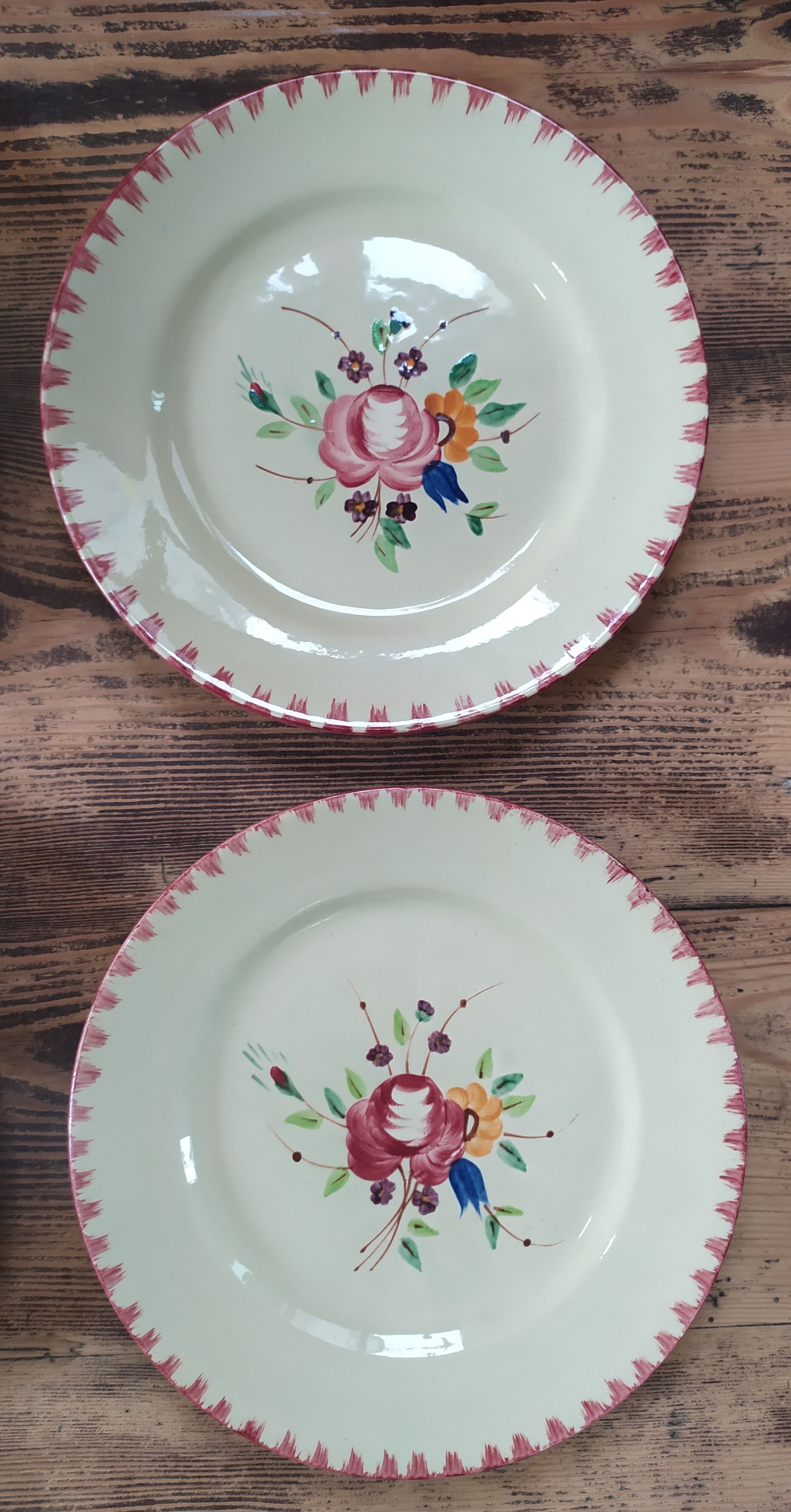 6 flat plates Longchamp model "Padoue"