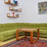 Mid-century corduroy modular sofa, 70s