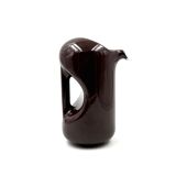 Mid-century modern brown ceramic vase / jug, Il Picchio Italy 1970s