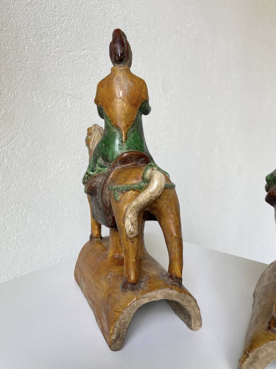 Ming period terracotta equestrian ridge tile