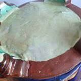 Large antique majolica cache pot, planter by Joseph Holdcroft.