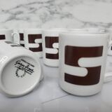 Set of 10 Georges Boyer Limoges cups