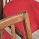 Set of 4 red dining chairs by Antonin Suman for Interier Praha.