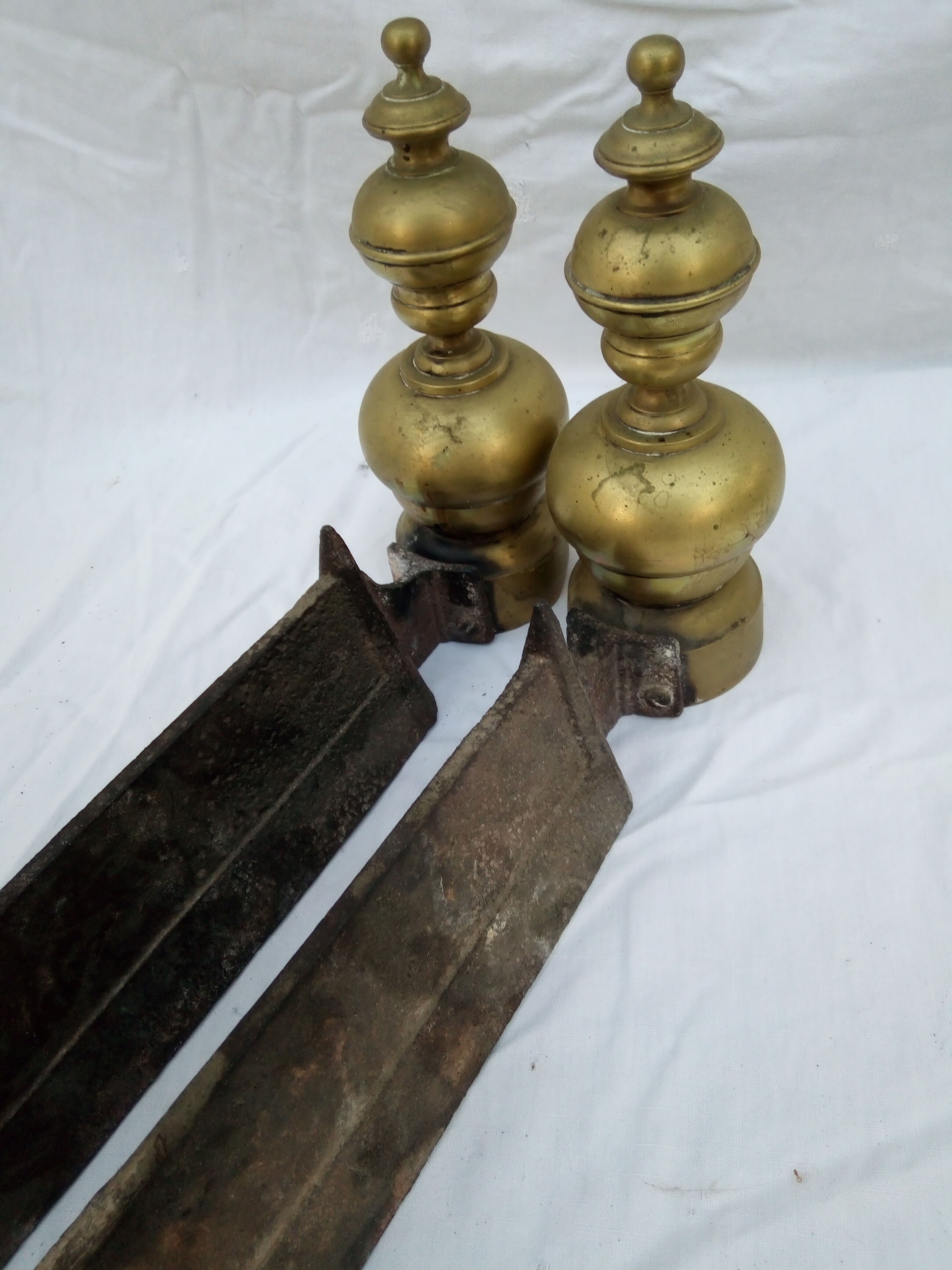 Pair of Louis Philippe period bronze channels