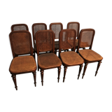 Set of 8 chairs stamped Thonet, model n32 1899