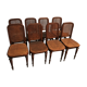 Suite de 8 chaises estampillées Thonet modèle n32, 1899