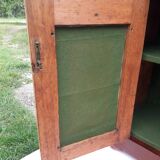 Stepped buffet in flamed mahogany veneer