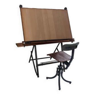 Table d’architecte et chaise