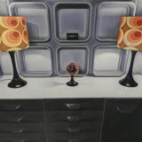 Pair of Paloma Habitat Vintage 80s Lamps