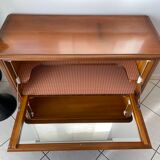 Buffet meuble bar avec miroir intérieur en bois vintage