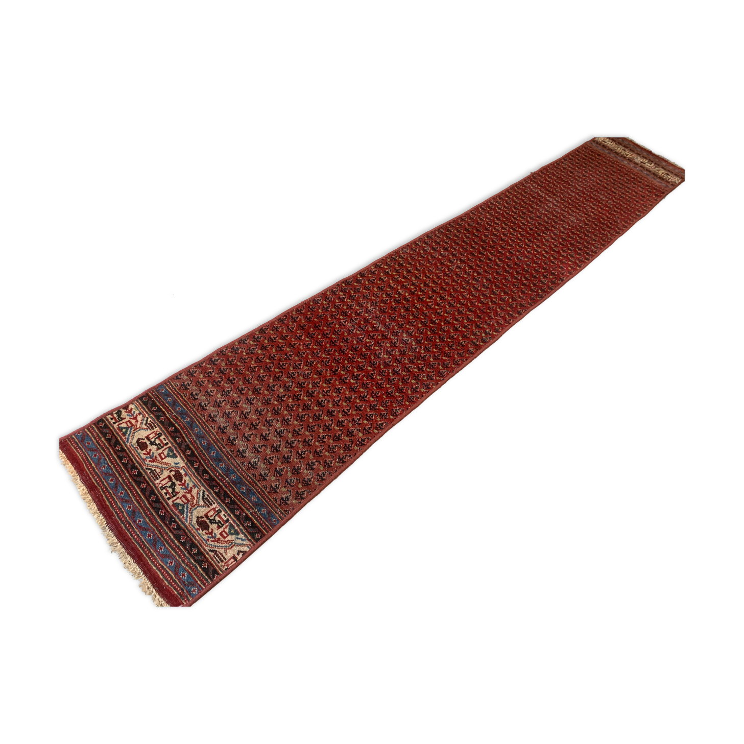 Tribal runner 366x60 cm veg dye wool