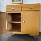 Low style Mado sideboard restyled yellow