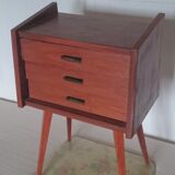 60s compas feet bedside table