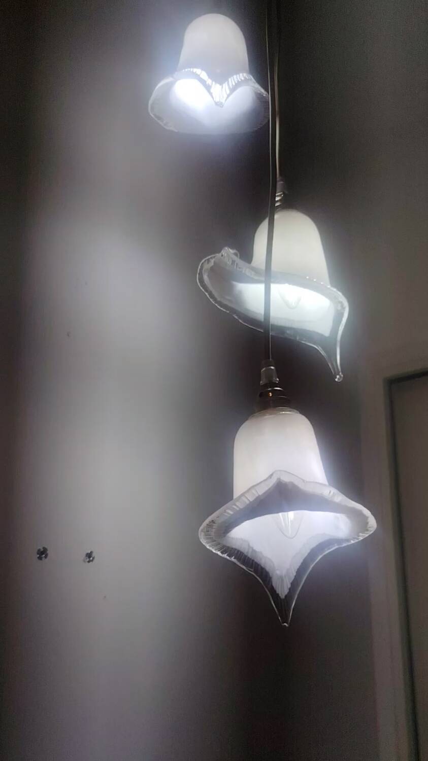 Murano calla lily cascade chandelier