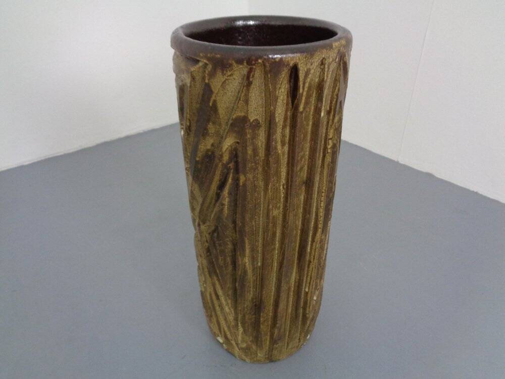 Large Brutalist Ceramic Umbrella Stand, Italy, 1960s