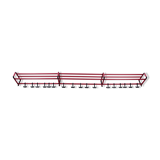 Mega long wall coat rack spage age the length is 3.50 meters, 1970s