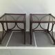 Rattan bedside tables