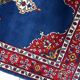 Vintage Persian Kerman rug handmade wool 94cm x 158cm - 1960s (1C1203)