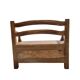 Blonde wooden chest bench
