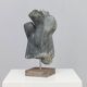 Abstract dolomite stone sculpture by Ineke van Zuuren, Netherlands, 1980s