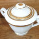 Limoges porcelain sugar signed A.Blin vintage Vierzon decoration