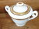Limoges porcelain sugar signed A.Blin vintage Vierzon decoration