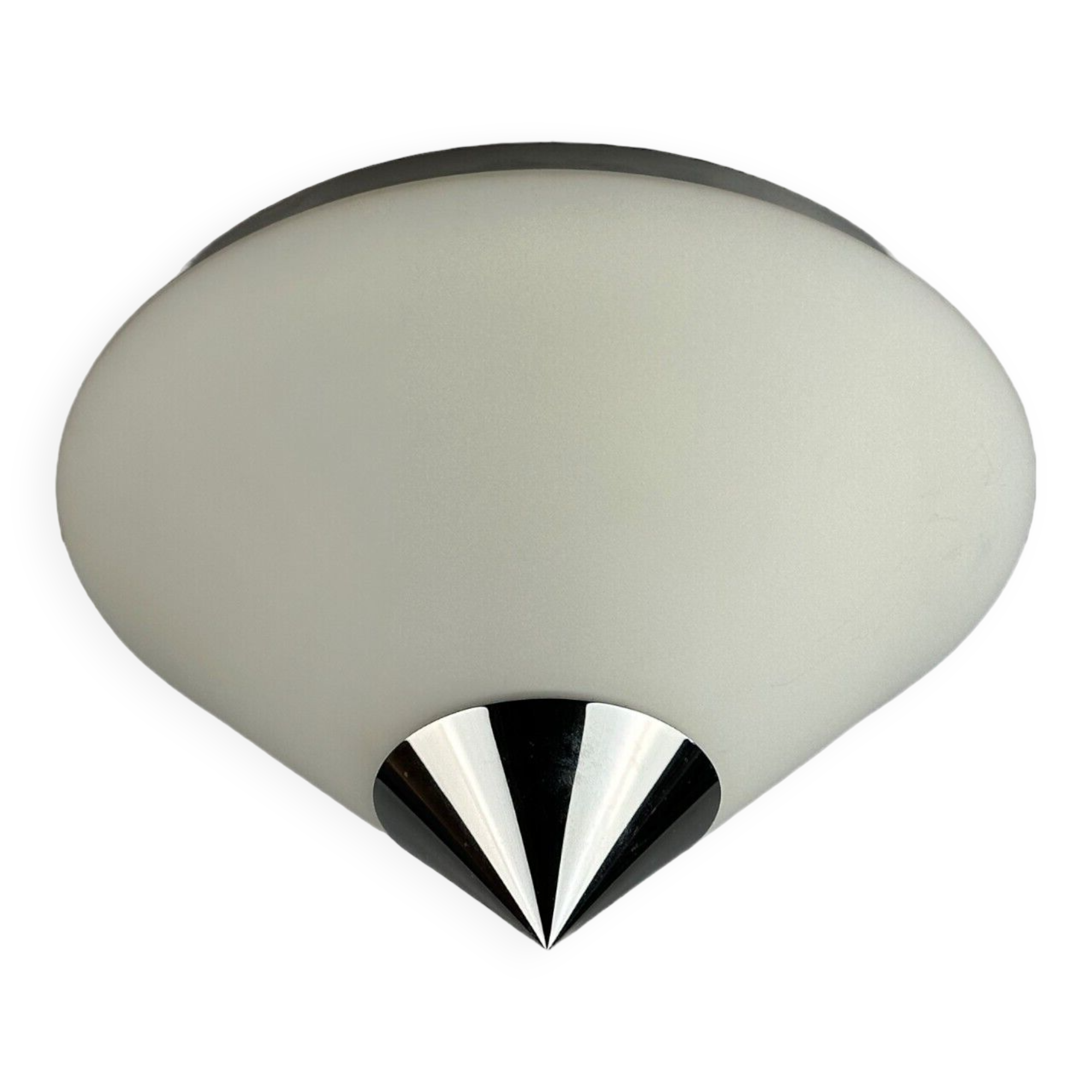 60s 70s ceiling lamp or wall lamp by Limburg Leuchten Germany glass chrome