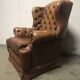 Chesterfield vintage king leather armchair single-seater / seating