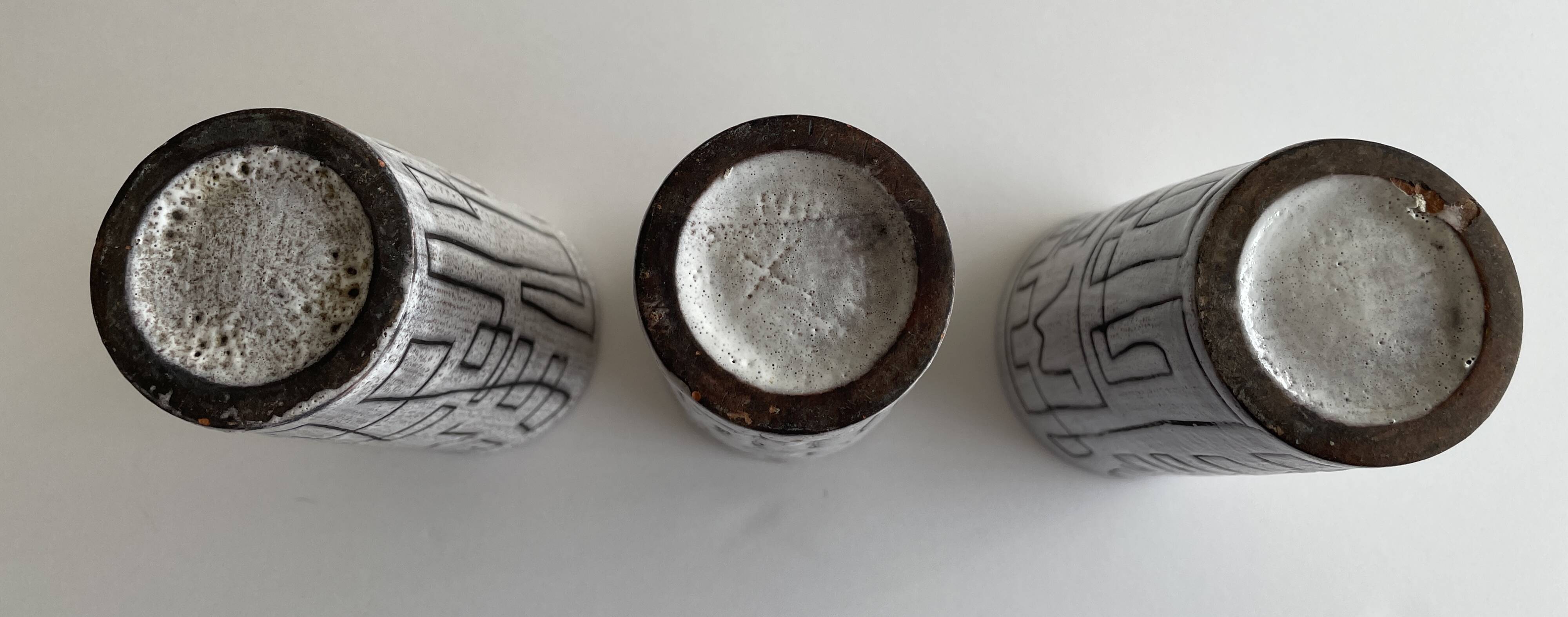 Large goblets for orangeade or small ceramic vases from the 1960s-70s.