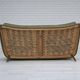 1960s, Danish curved 2-seater sofa, furniture velour, beech wood.