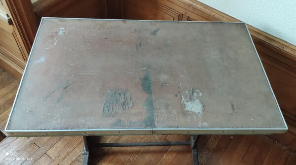 Ancienne table de bistrot Fischel