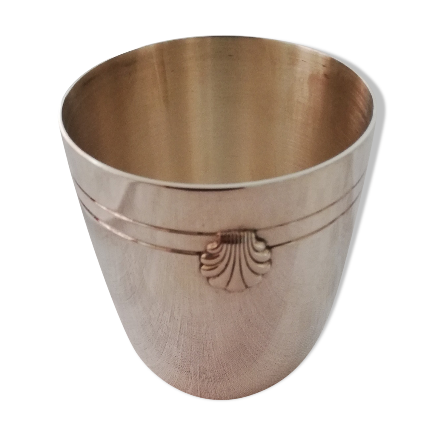 Timbale Ercuis Silver Metal Shell