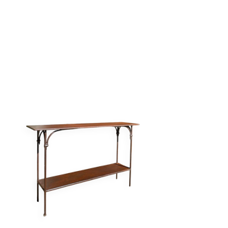 Handcrafted wrought iron console table