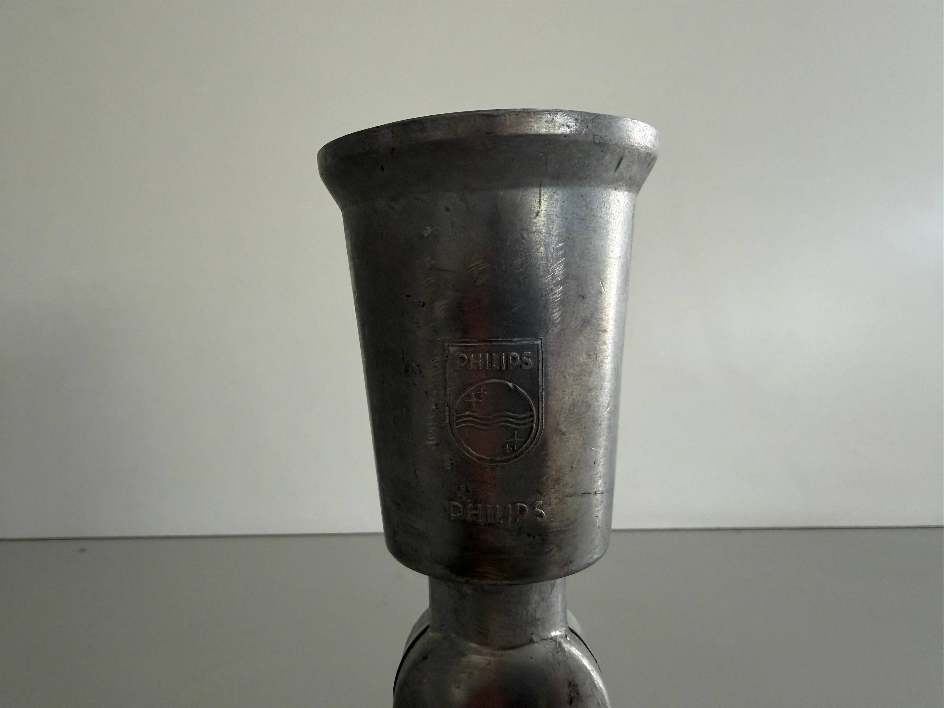 Adjustable head table lamp in aluminium by Philips, 1960s, Germany