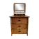 Victorian tiger bamboo, cane & chinoiserie dressing table with drawers, England 1880s, aesthetic movement