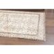 Vintage Turkish Oushak Handmade Wool Cotton Beige Area Rug 113x205