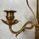 Chandelier fleurs en laiton