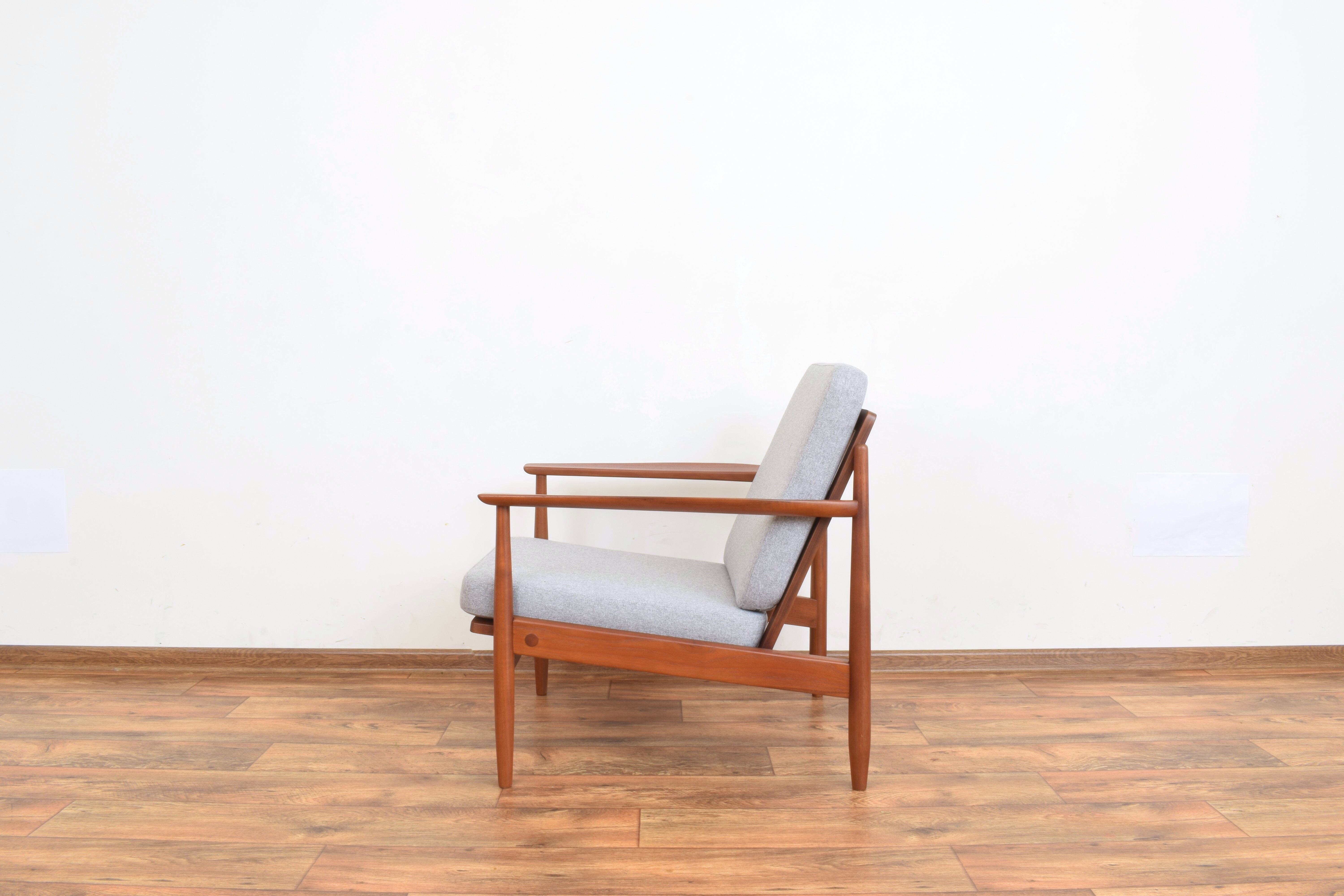 Danish teak lounge chairs, set of 2.