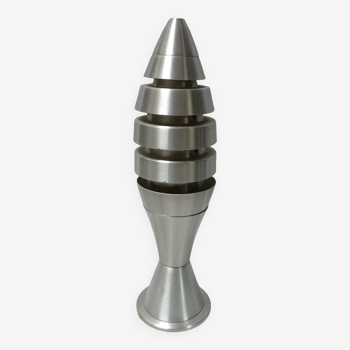 unknown aluminium "rocket" table lamp