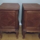 Pair of mahogany bedside tables