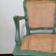 Restyled canned convertible armchair