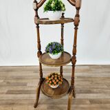 70s coffee table in walnut with closable shelves