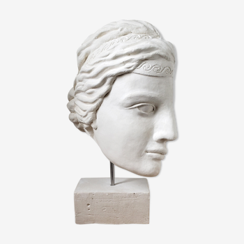 Greek woman's head in plaster