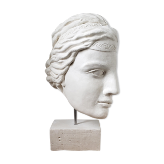 Greek woman's head in plaster