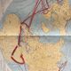 Old Map of Mines and Energy Sources — Northern Hemisphere | Oil,